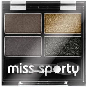 Miss Sporty Quattro Studio Poczwórne cienie voor powiek 414 100% Smokey 5g