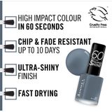 Rimmel - 60 Seconds By Rita Ora - Nagellak - My Grey - 8 ml
