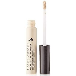 Manhattan Endless Stay Eye Primer, waterdichte oogschaduwprimer voor langdurige make-up zonder vlekken - kleur transparant 1-1 x 6 ml