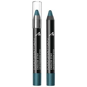 Manhattan Endless Stay 24h Oogschaduw Stick, 045, Precious Blue, verpakking van 3 stuks (3 x 3,25 ml)