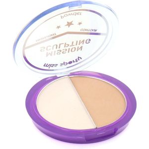 Miss Sporty Highlighter Palette Mission Sculpting 001 Mission Blondy