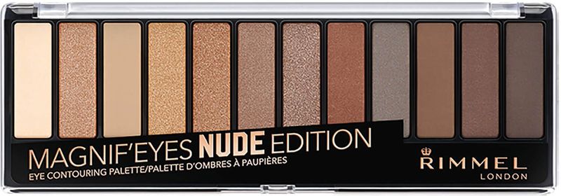 Rimmel London - Magnif'Eyes Oogschaduw Palet - 001 Nude Edition - 12 Kleuren