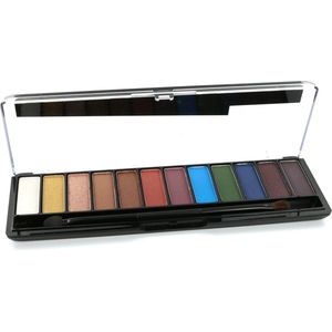 Oogschaduw - Liner - Highlighterpalet - 12 Kleuren - Hoogglanzend - Mengbare Formule