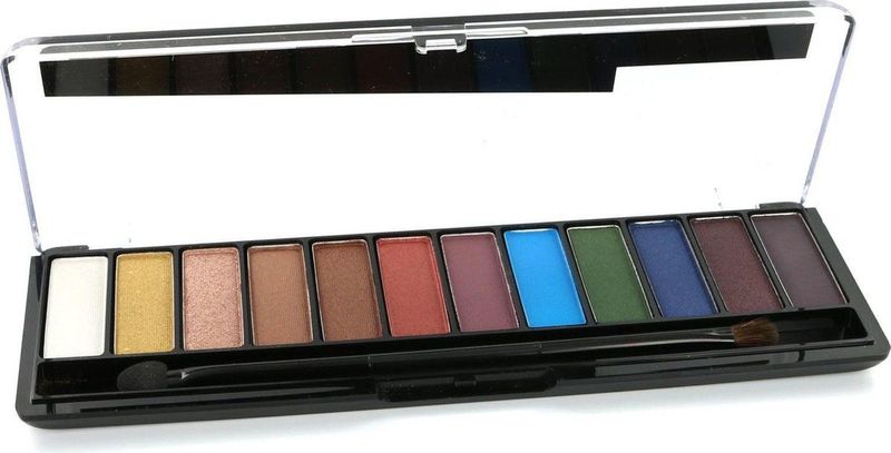 Oogschaduw - Liner - Highlighterpalet - 12 Kleuren - Hoogglanzend - Mengbare Formule