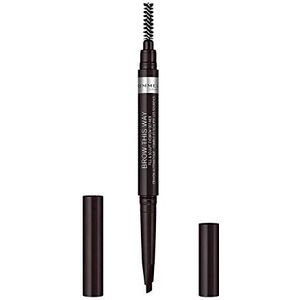 Rimmel Brow This Way Wenkbrauwpotlood met Borstel 2in1 Tint 004 Soft Black 0,25 gr