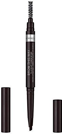 Rimmel Brow This Way Fill and Sculpt Eyebrow Definer 0,4 g (verschiedene Farbtöne) - Soft Black