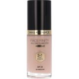 MAX FACTOR foundation voor gezicht Facefinity All Day Flawless 3in1 Foundation Spf20 30 Porcelain 30ml