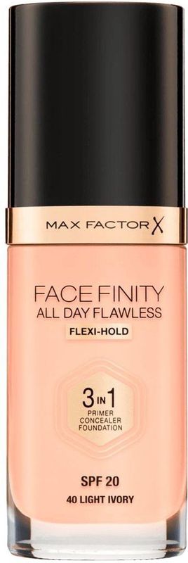 Max Factor Facefinity All Day Flawless 3-in-1 Liquid Foundation - 040 Ivory