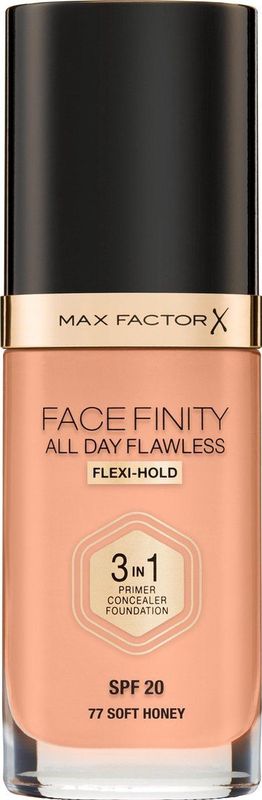 Max Factor Facefinity All Day Flawless 3-in-1 Liquid Foundation - 077 Soft Honey