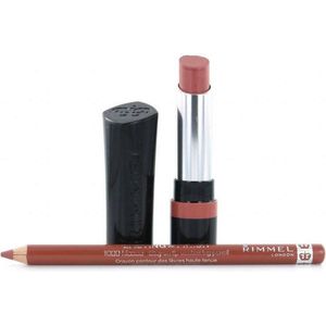 Rimmel The Only 1 Lipstick - 760 Ain't No Other (+ Lasting Finish Lipliner - 050 Tiramisu)