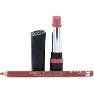 Rimmel The Only 1 Lipstick - 250 Mauve Over (+ Lasting Finish Lipliner - 050 Tiramisu)