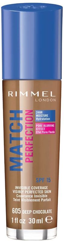 Rimmel Match Perfection SPF 20 605 Deep Chocolate 30 ml