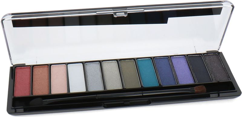 Rimmel - Oogschaduwpalet Magnif'Eyes 12 Pan, mat, gesatineerd en glanzend – lange houdbaarheid – 006 Wow Edition – 14,16 g