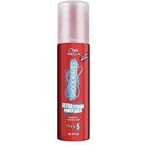 Wella - Shockwaves Ultra Strong Power Hold - Haargel - 6 x 100 ml