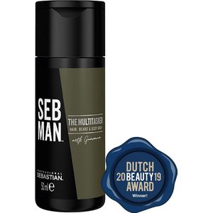SEB MAN The Multitasker Care 3-in-1 Shampoo 50ml - Normale shampoo vrouwen - Voor Alle haartypes