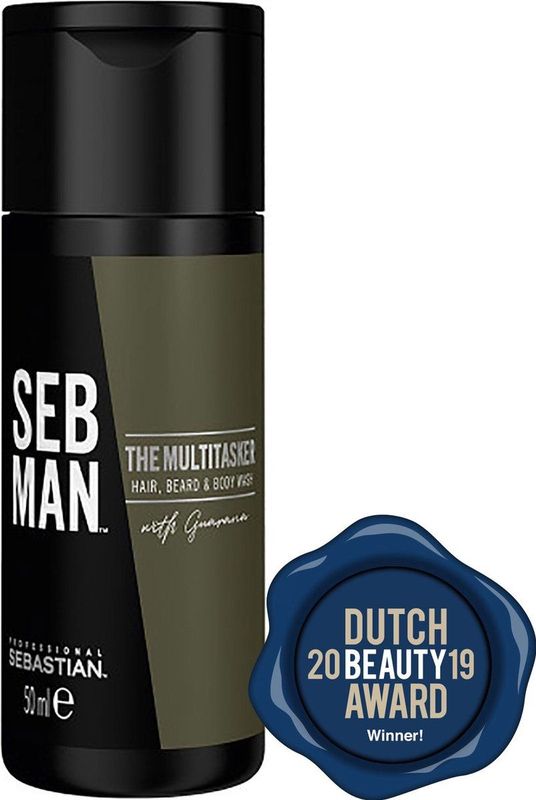SEB MAN The Multitasker Care 3-in-1 Shampoo 50ml - Normale shampoo vrouwen - Voor Alle haartypes
