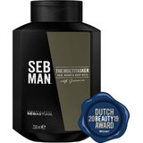 SEB MAN The Multitasker Care 3-in-1 Shampoo 250ml - Normale shampoo vrouwen - Voor Alle haartypes