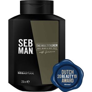 SEB MAN The Multitasker Care 3-in-1 Shampoo 250ml - Normale shampoo vrouwen - Voor Alle haartypes