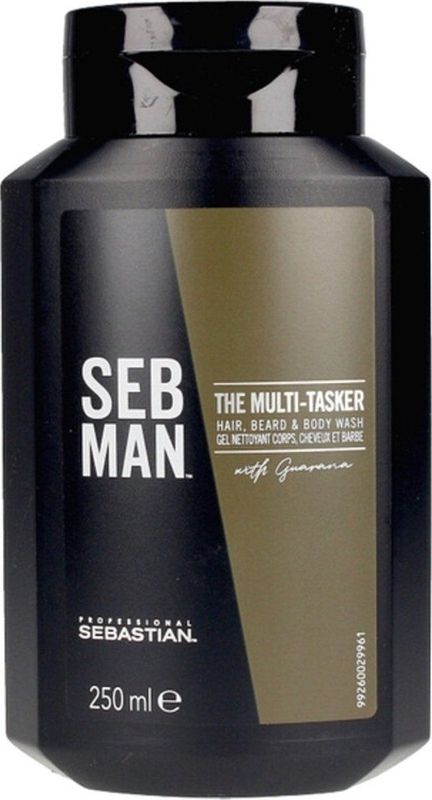 Seb Man - Shampoo The Multitasker 3 in 1 - Voor Haar en Lichaam - 250 ml