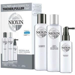 Nioxin - Trial Kit System 1 - Haarverzorging - 300 ml Shampoo - 300 ml Conditioner - 100 ml Behandeling