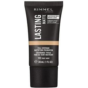 Vloeibare Foundation Lasting Matte Rimmel London Kleur 103-true ivory