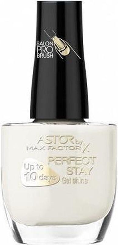Max Factor - Perfect Stay Gel Shine - Nagellak - Wit - Glanzend