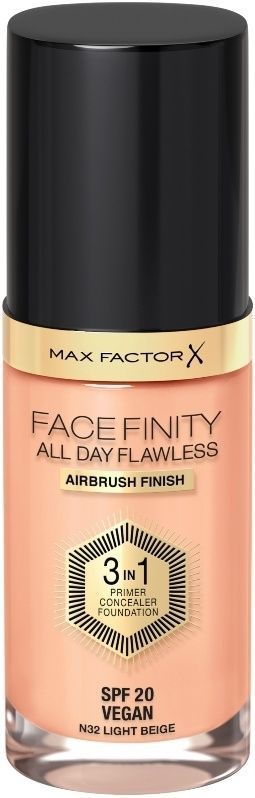 Max Factor Facefinity All Day Flawless Langaanhoudende Make-up SPF 20 Tint 32 Light Beige 30 ml
