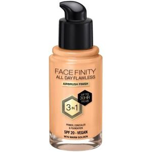 Max Factor - Facefinity All Day Flawless - Foundation - W76 Warm Golden - 30ml, Vegan, SPF20