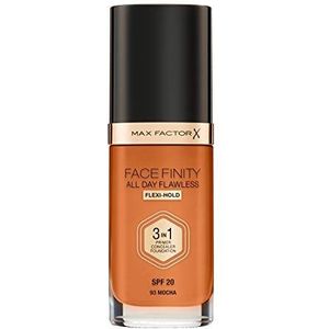 Max Factor - Facefinity All Day Flawless - Foundation - 93 Mocha - 3 in 1 Flexi Hold