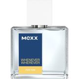 Mexx Whenever Wherever Man verkwikkende eau de toilette, voor elke gelegenheid, voor zorgeloze elegantie, 1 x 30 ml