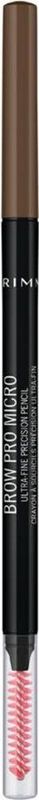 Rimmel London Brow Pro Micro Wenkbrauwpotlood - 002 Soft Brown - Waterproof - Crèmige Formule