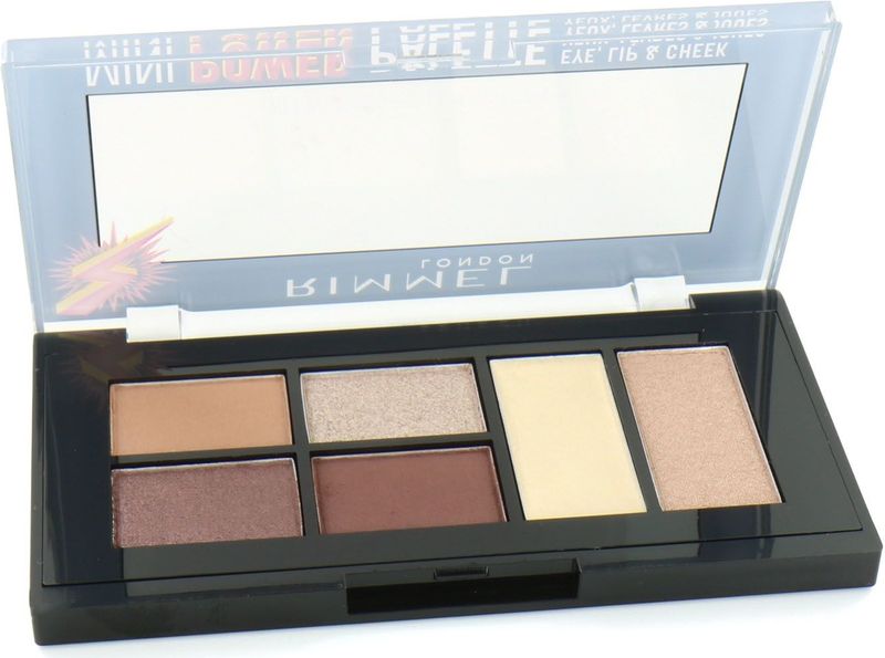 Rimmel - Mini Power Palette - Oogschaduw - Lip - Wangen - 001 Fearless