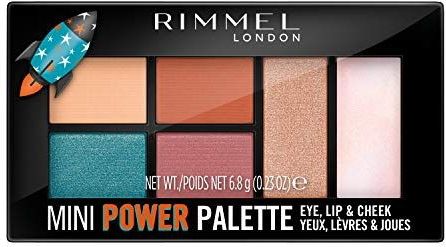 Rimmel Oogschaduw Mini Power Palette 4-in-1 Ultra Pigmented 004 Pioneer 7g 6,8 g - Vegan Palette voor Onderweg