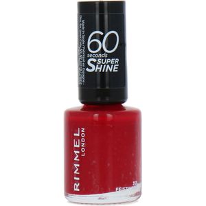 Rimmel - 60 Seconds Super Shine - Nagellak - Tint 313 Feisty Red - 8 ml
