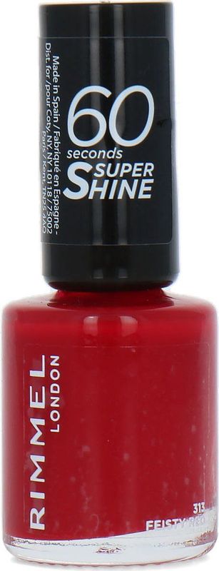 Rimmel - 60 Seconds Super Shine - Nagellak - Tint 313 Feisty Red - 8 ml