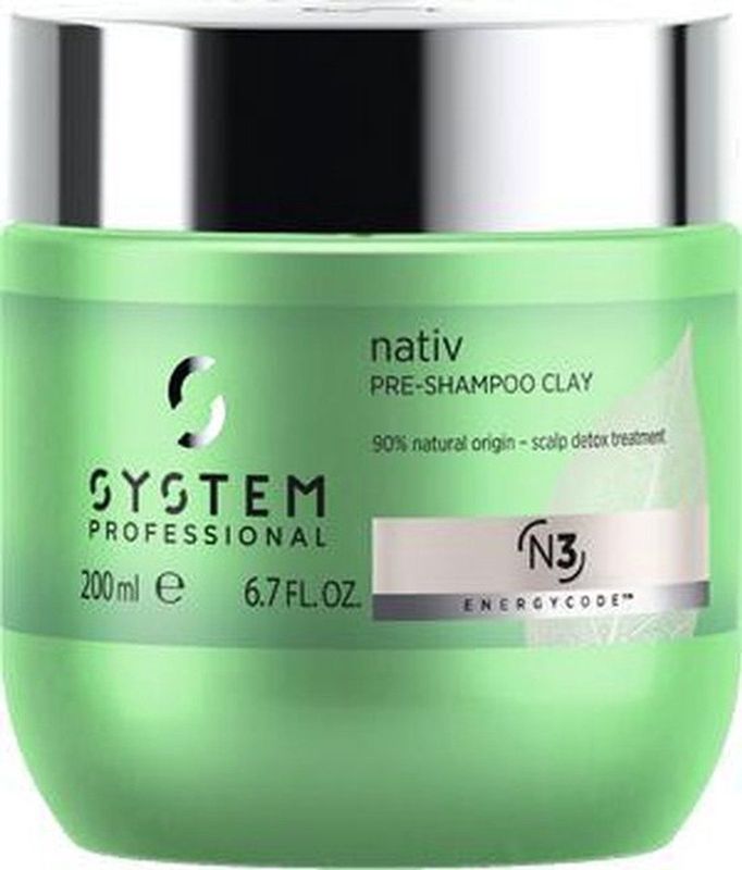 System Professional - Nativ Pre-Shampoo Clay - Shampoo - 200ml