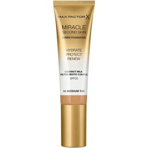 Max Factor - Miracle Second Skin Foundation 30 ml 08 - Medium Tan