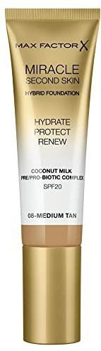 Max Factor - Miracle Second Skin Foundation 30 ml 08 - Medium Tan
