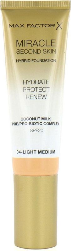 Max Factor Miracle Second Skin Foundation - 04 Light Medium