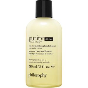 philosophy purity made simple one step facial cleanser oil free olievrije gezichtsreiniger - 240 ml