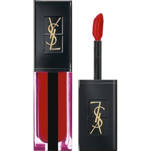 Yves Saint Laurent Rouge Pur Couture Vernis à Lèvres Water Stain Fresh Glossy Stain Liquid Lippenstift 612 Rouge Déluge - 5,9 ml - vloeibare lippenstift