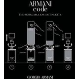 Giorgio Armani Code Homme Refill Eau de toilette navulling 150 ml