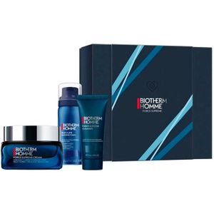 Biotherm Homme Force Supreme Cream - Multi-Correcting & Anti-Aging Care 50ml + Cleansing Gel 40ml + Foam Shaver 50ml