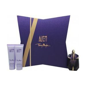 Thierry Mugler Alien Giftset - 30 ml refillable eau de parfum spray + 50 ml showergel + 50 ml bodylotion - cadeauset voor dames