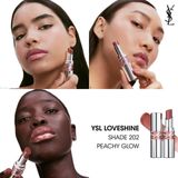 Yves Saint Laurent - Loveshine Lipstick - 202 Peachy Glow - Lippenstift - Zilver