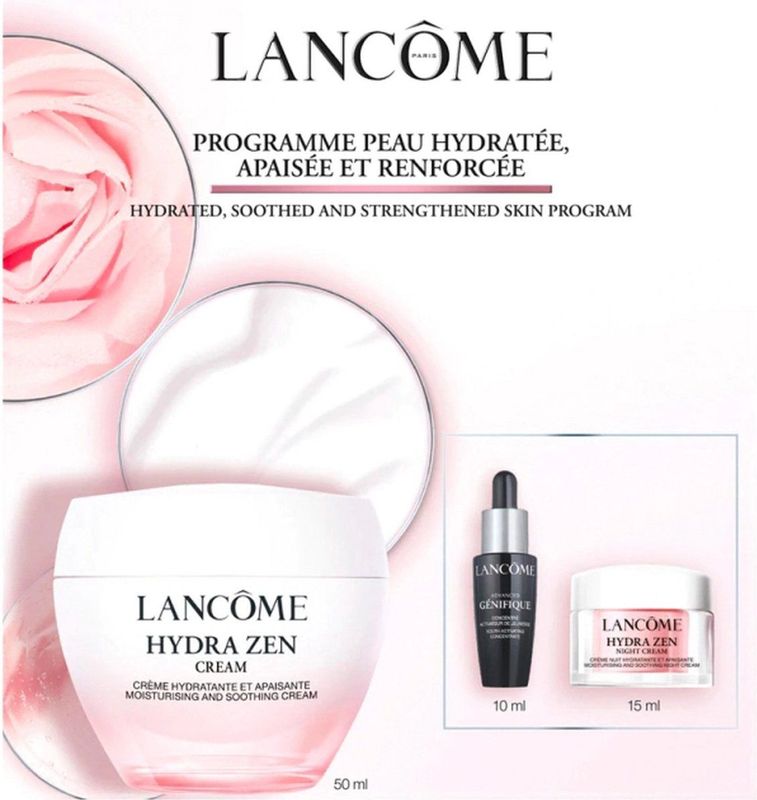 Lancôme Hydra Zen - Hydra Zen Cream 50ml + Génifique Youth Activating Concentrate 10ml + Hydra Zen Gel Cream 15ml