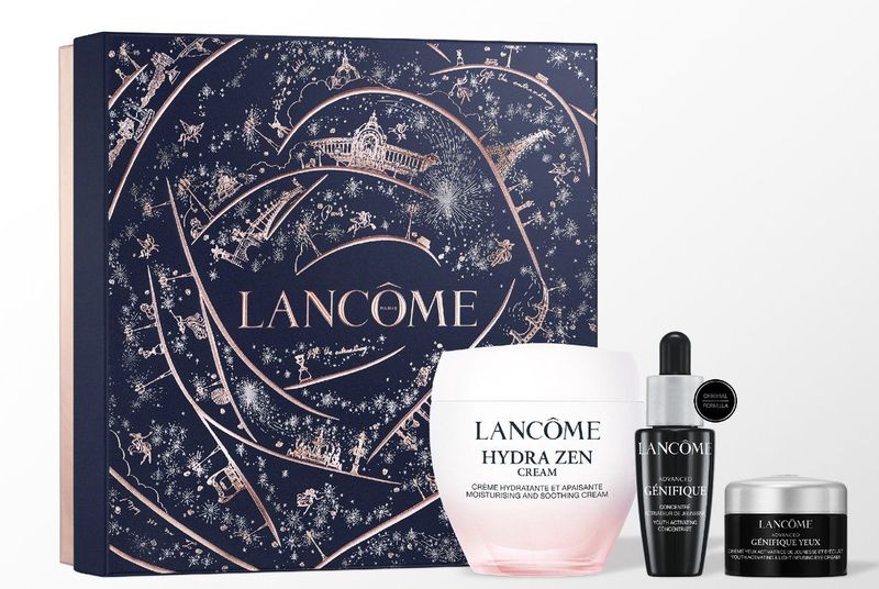 Lancôme - Hydra Zen Skincare Set - Dagcrème 50ml - Anti-Aging Serum 10ml - Oogcrème 5ml - Totaal 65ml