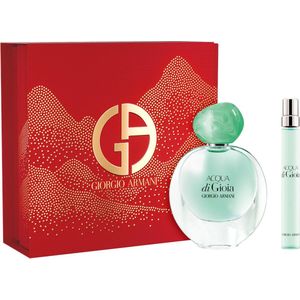 Armani Acqua di Gioia Giftset eau de parfum spray + eau de parfum tasspray - cadeauset voor dames