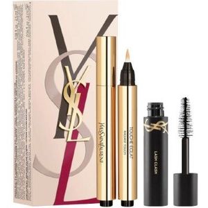 Yves Saint Laurent - Touche Eclat Stylo 02 & Mini Lash Clash Mascara - Zwart - Set