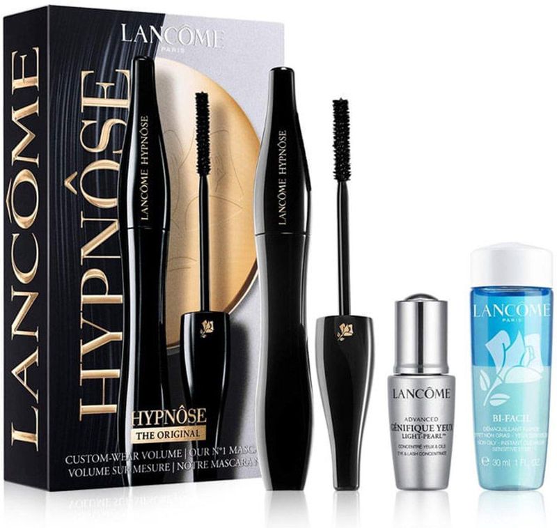 Lancôme - Hypnôse Mascara - Set van 3 - Zwart - Inclusief Oogserum en Remover